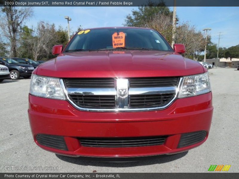 Inferno Red Crystal Pearl / Pastel Pebble Beige 2009 Dodge Journey SXT