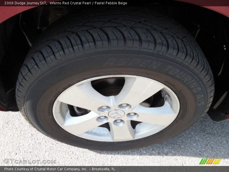 Inferno Red Crystal Pearl / Pastel Pebble Beige 2009 Dodge Journey SXT