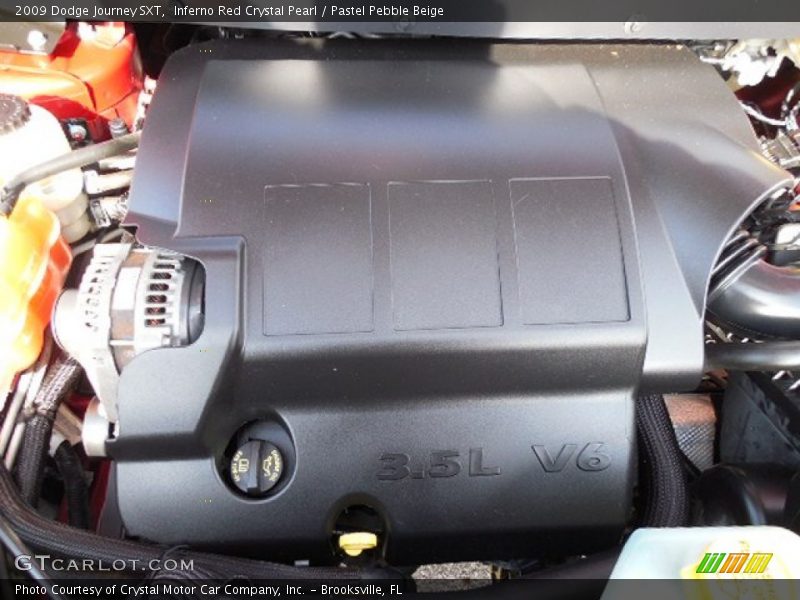 Inferno Red Crystal Pearl / Pastel Pebble Beige 2009 Dodge Journey SXT
