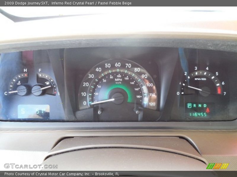Inferno Red Crystal Pearl / Pastel Pebble Beige 2009 Dodge Journey SXT