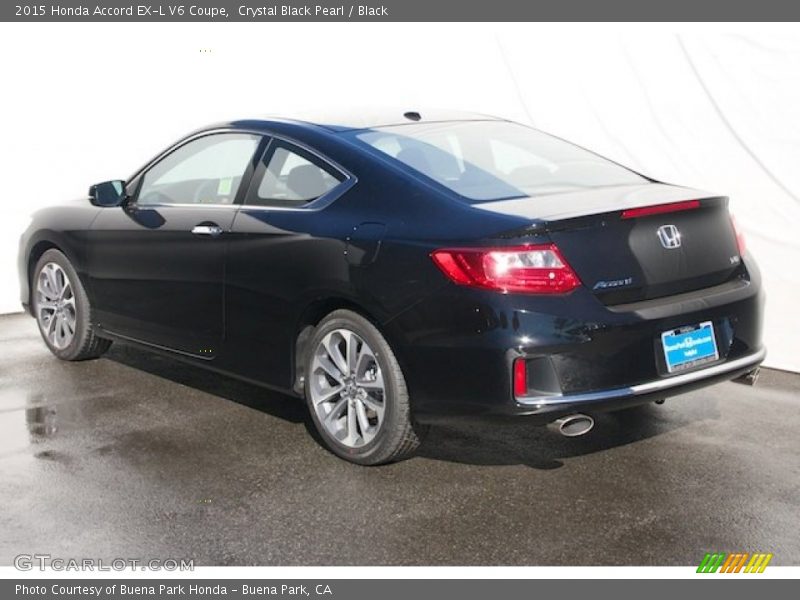 Crystal Black Pearl / Black 2015 Honda Accord EX-L V6 Coupe