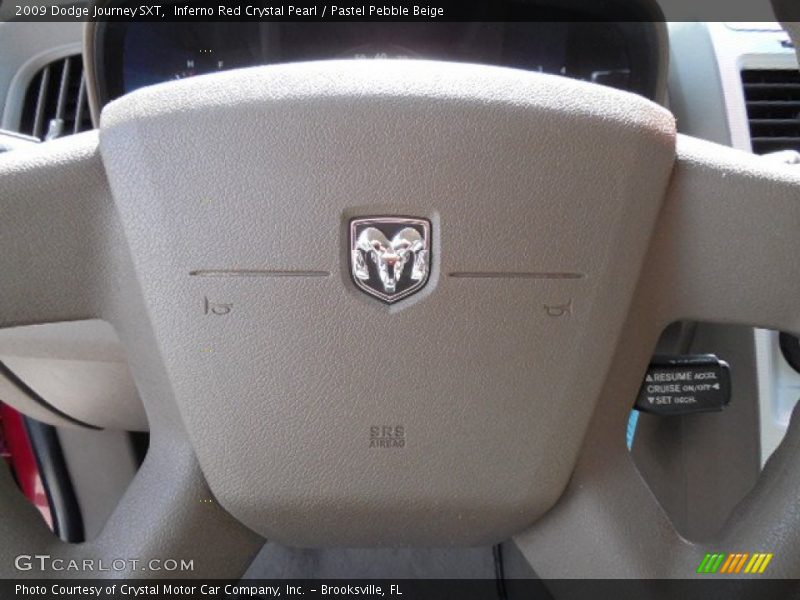 Inferno Red Crystal Pearl / Pastel Pebble Beige 2009 Dodge Journey SXT