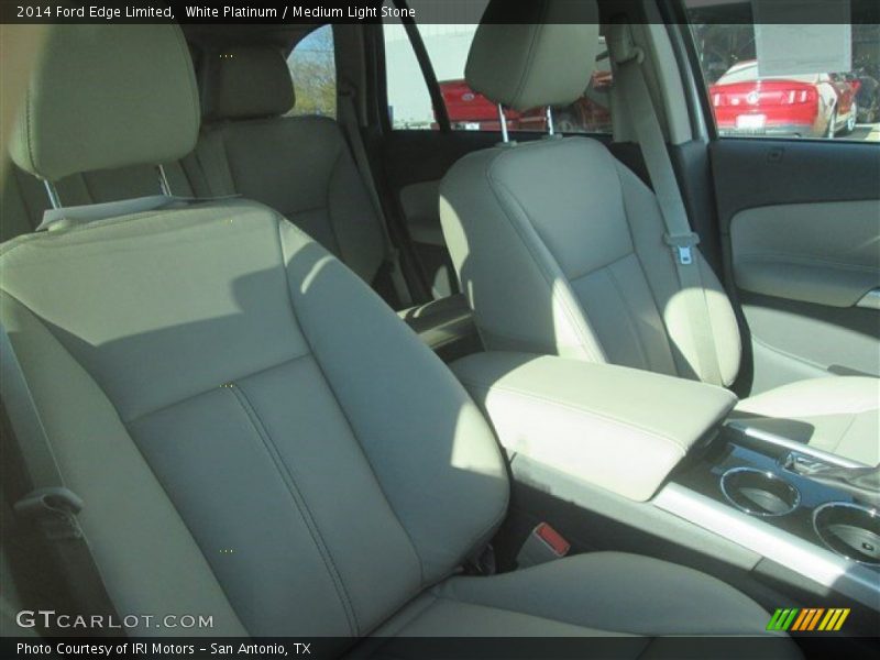 White Platinum / Medium Light Stone 2014 Ford Edge Limited
