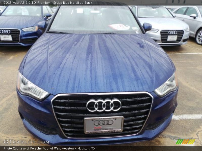 Scuba Blue Metallic / Black 2015 Audi A3 2.0 TDI Premium