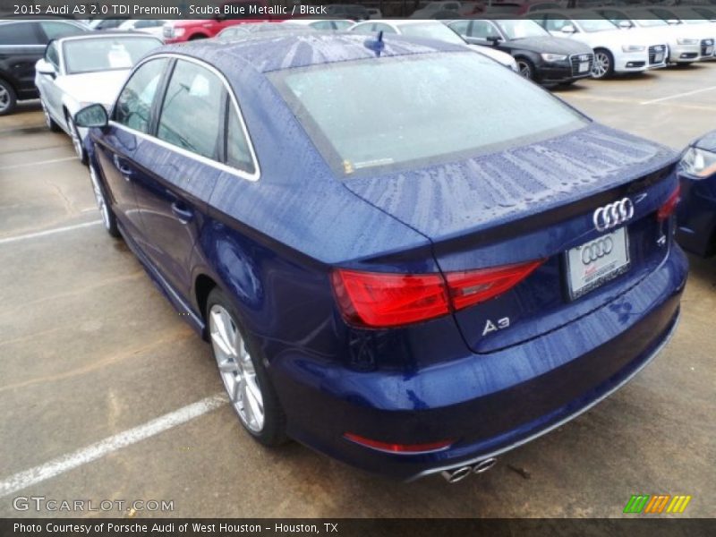 Scuba Blue Metallic / Black 2015 Audi A3 2.0 TDI Premium