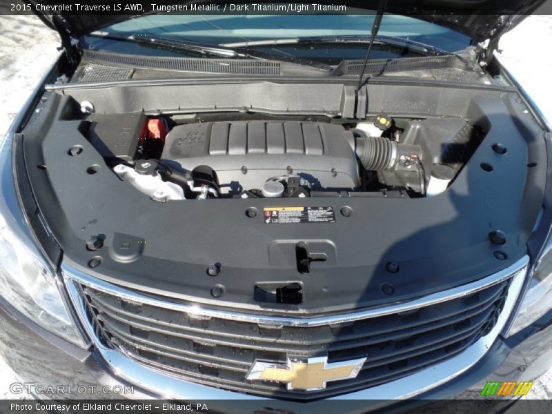 Tungsten Metallic / Dark Titanium/Light Titanium 2015 Chevrolet Traverse LS AWD