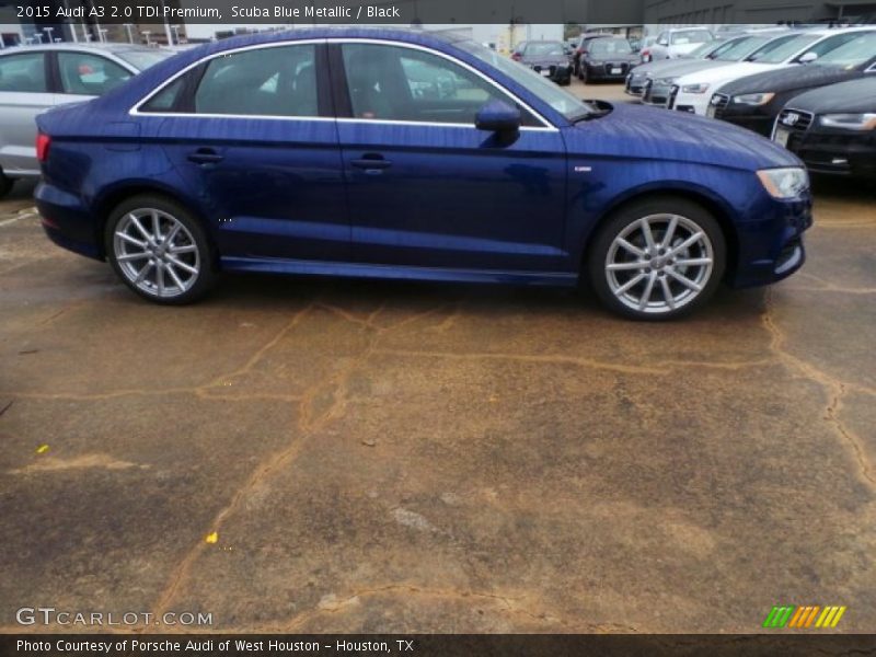 Scuba Blue Metallic / Black 2015 Audi A3 2.0 TDI Premium