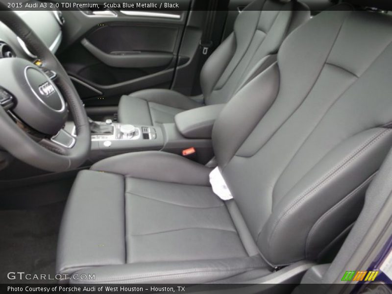 Scuba Blue Metallic / Black 2015 Audi A3 2.0 TDI Premium