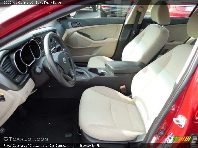 Spicy Red / Beige 2012 Kia Optima LX