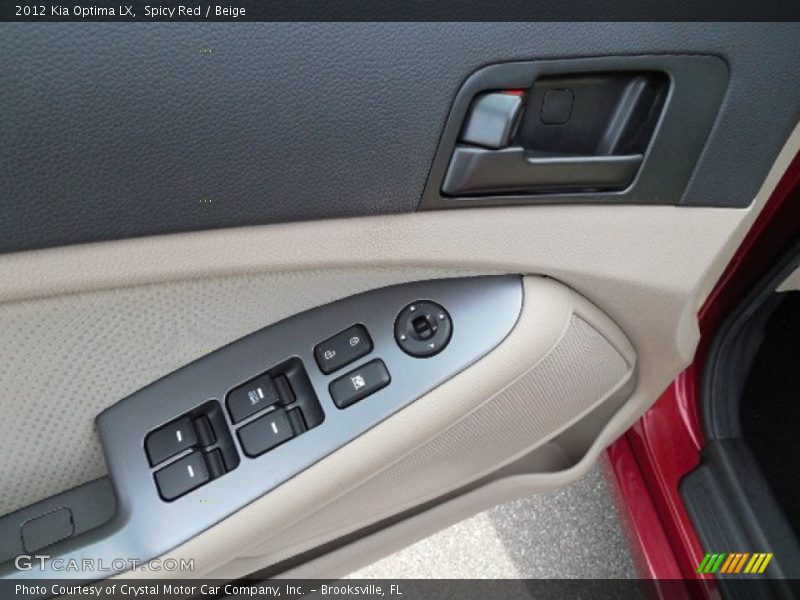 Spicy Red / Beige 2012 Kia Optima LX