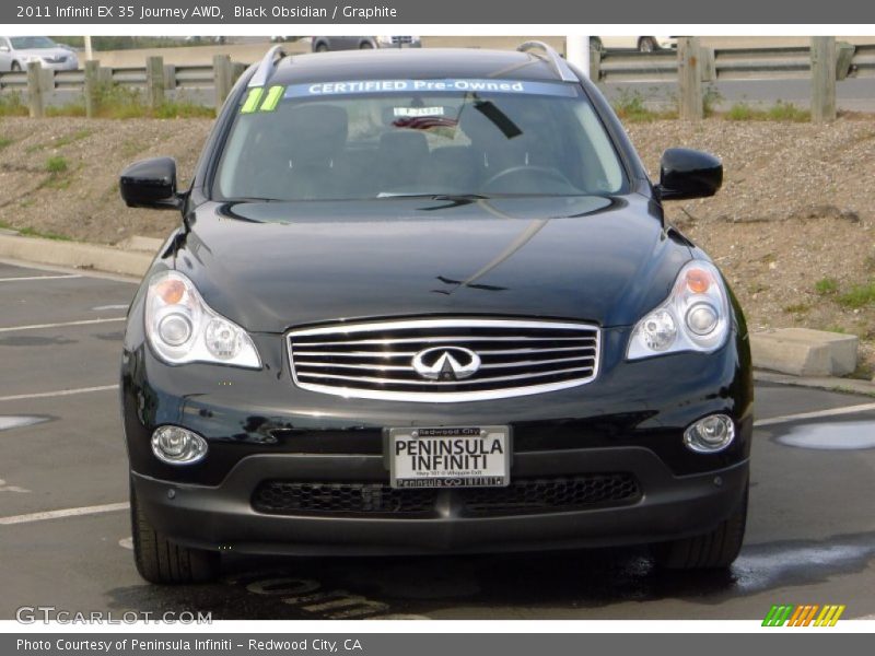 Black Obsidian / Graphite 2011 Infiniti EX 35 Journey AWD