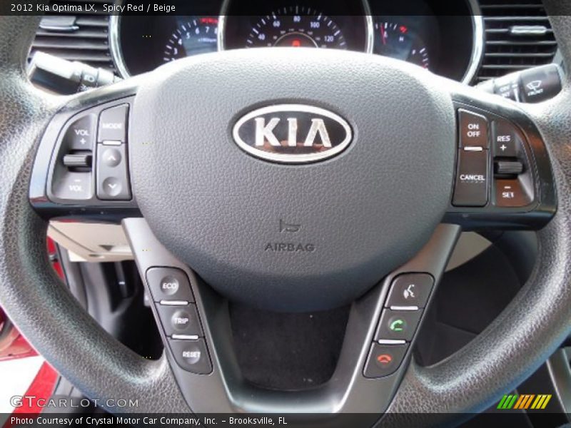 Spicy Red / Beige 2012 Kia Optima LX