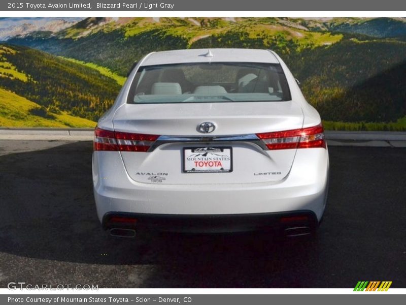 Blizzard Pearl / Light Gray 2015 Toyota Avalon Limited