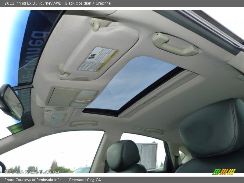 Black Obsidian / Graphite 2011 Infiniti EX 35 Journey AWD