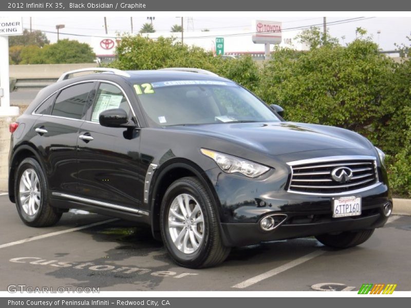 Black Obsidian / Graphite 2012 Infiniti FX 35
