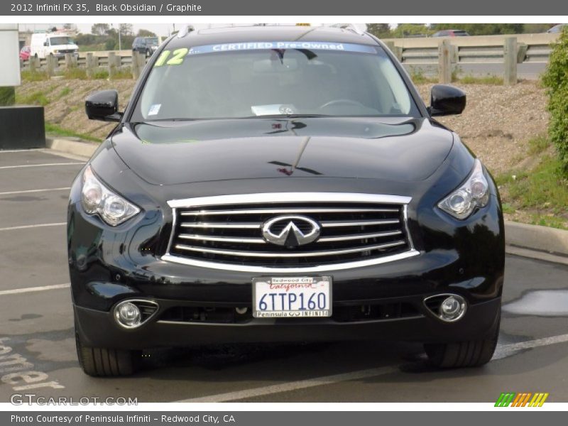 Black Obsidian / Graphite 2012 Infiniti FX 35