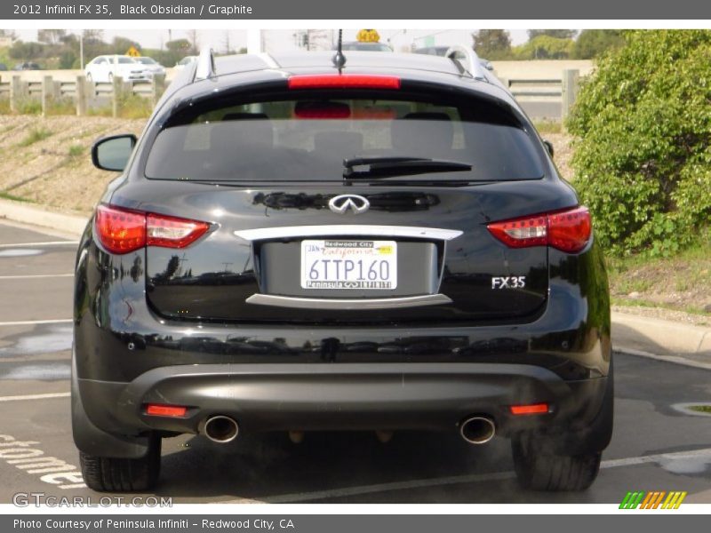 Black Obsidian / Graphite 2012 Infiniti FX 35