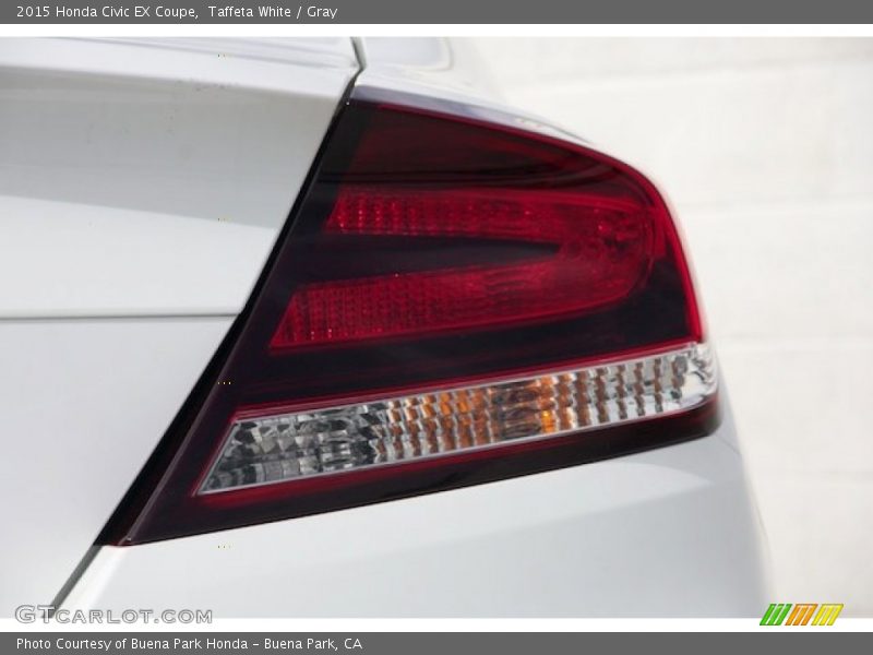 Taffeta White / Gray 2015 Honda Civic EX Coupe