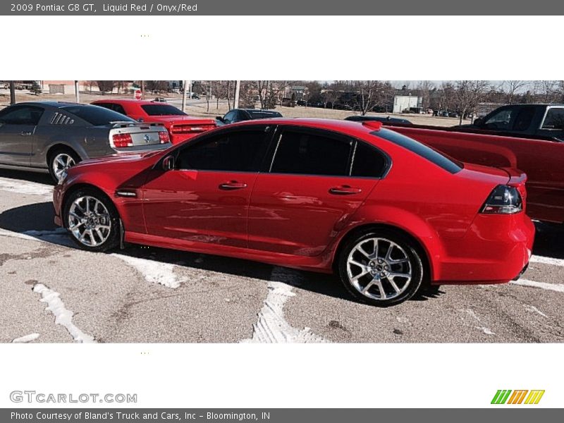 Liquid Red / Onyx/Red 2009 Pontiac G8 GT