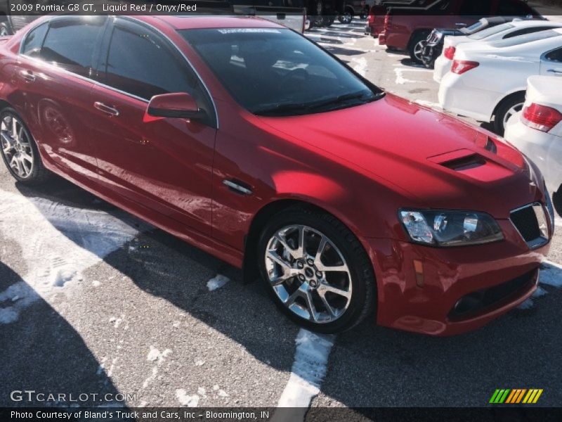 Liquid Red / Onyx/Red 2009 Pontiac G8 GT