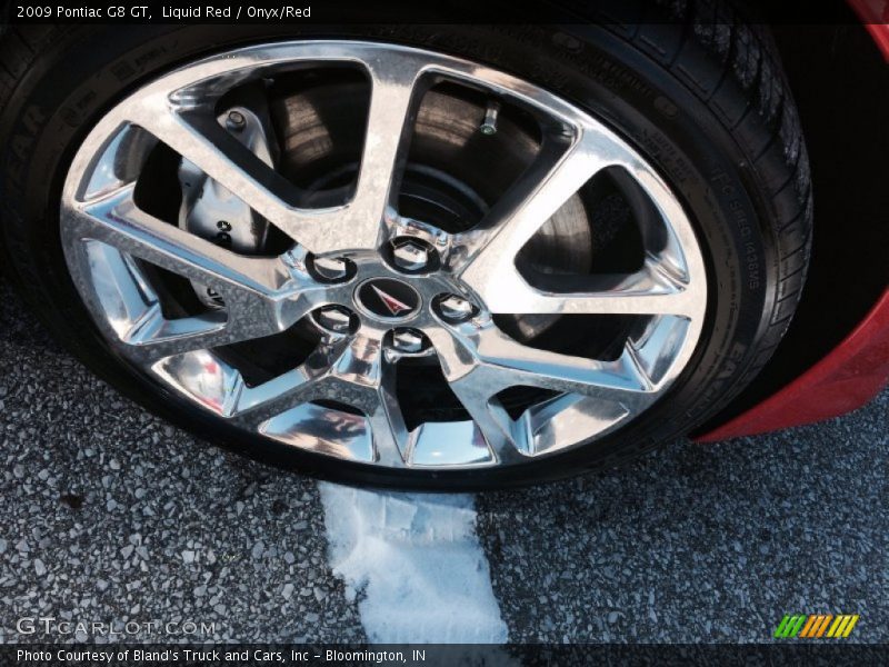 Liquid Red / Onyx/Red 2009 Pontiac G8 GT