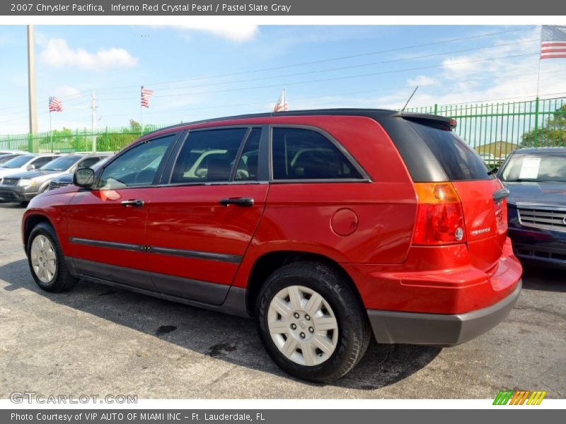 Inferno Red Crystal Pearl / Pastel Slate Gray 2007 Chrysler Pacifica