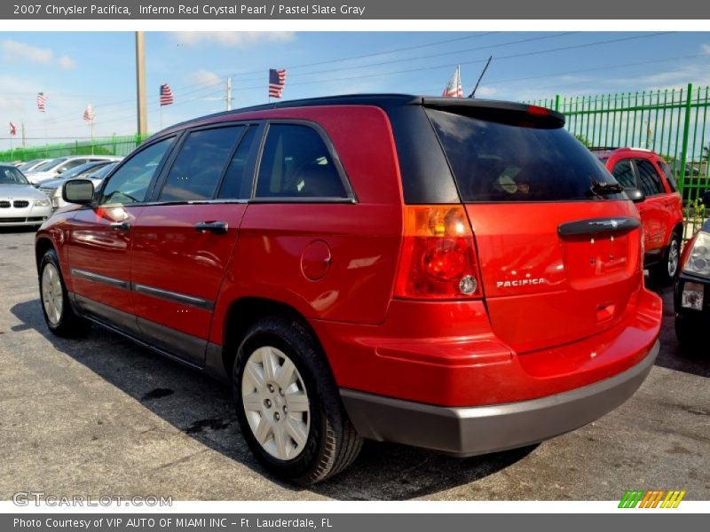 Inferno Red Crystal Pearl / Pastel Slate Gray 2007 Chrysler Pacifica