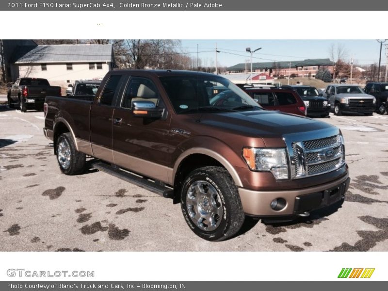 Golden Bronze Metallic / Pale Adobe 2011 Ford F150 Lariat SuperCab 4x4
