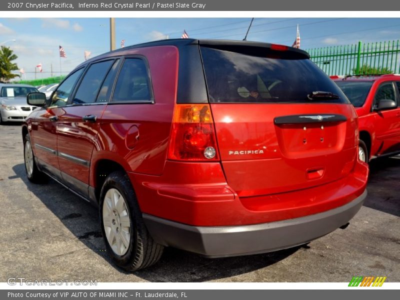 Inferno Red Crystal Pearl / Pastel Slate Gray 2007 Chrysler Pacifica