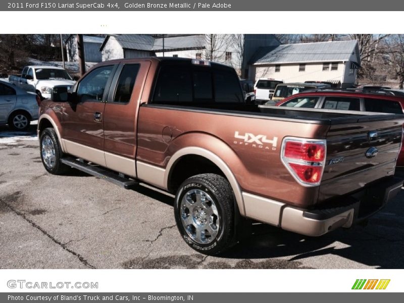Golden Bronze Metallic / Pale Adobe 2011 Ford F150 Lariat SuperCab 4x4