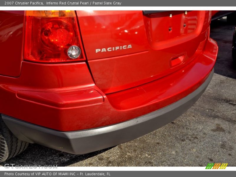 Inferno Red Crystal Pearl / Pastel Slate Gray 2007 Chrysler Pacifica
