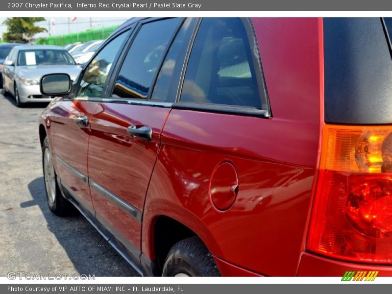Inferno Red Crystal Pearl / Pastel Slate Gray 2007 Chrysler Pacifica