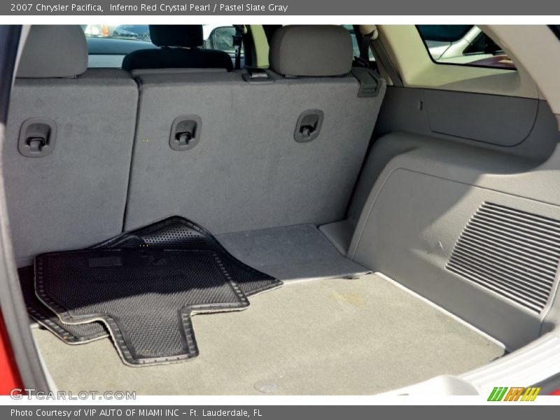 Inferno Red Crystal Pearl / Pastel Slate Gray 2007 Chrysler Pacifica