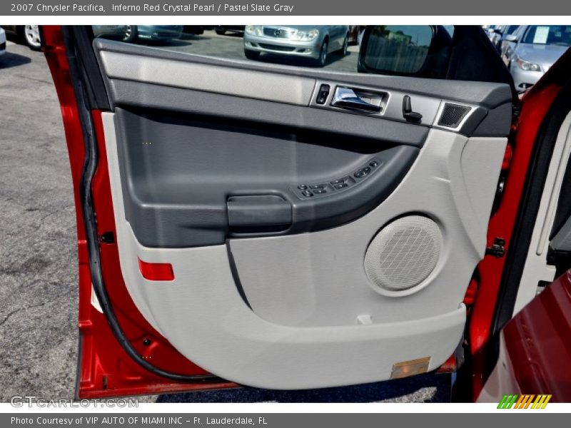 Inferno Red Crystal Pearl / Pastel Slate Gray 2007 Chrysler Pacifica