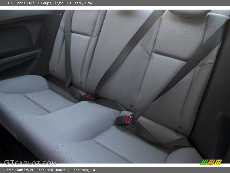 Dyno Blue Pearl / Gray 2015 Honda Civic EX Coupe