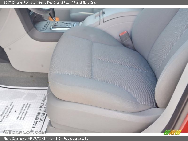 Inferno Red Crystal Pearl / Pastel Slate Gray 2007 Chrysler Pacifica