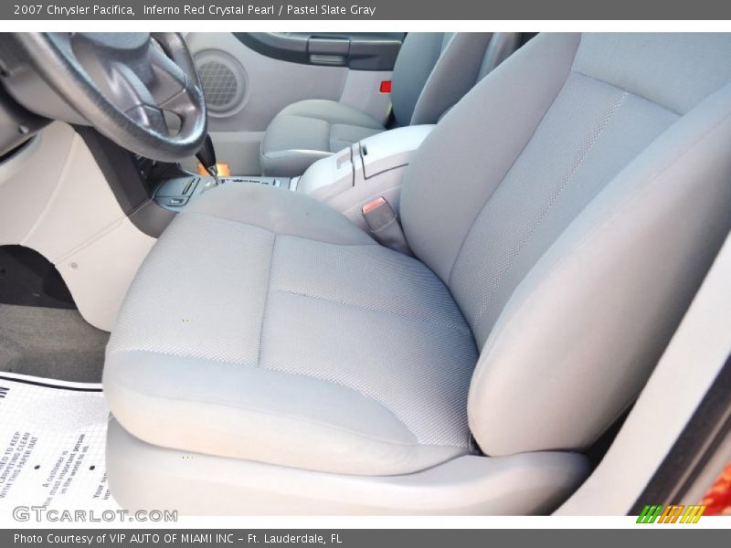 Inferno Red Crystal Pearl / Pastel Slate Gray 2007 Chrysler Pacifica