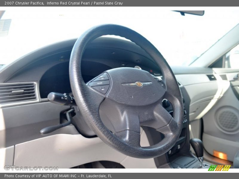 Inferno Red Crystal Pearl / Pastel Slate Gray 2007 Chrysler Pacifica