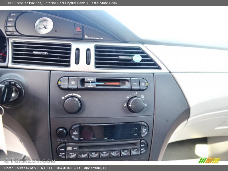 Inferno Red Crystal Pearl / Pastel Slate Gray 2007 Chrysler Pacifica