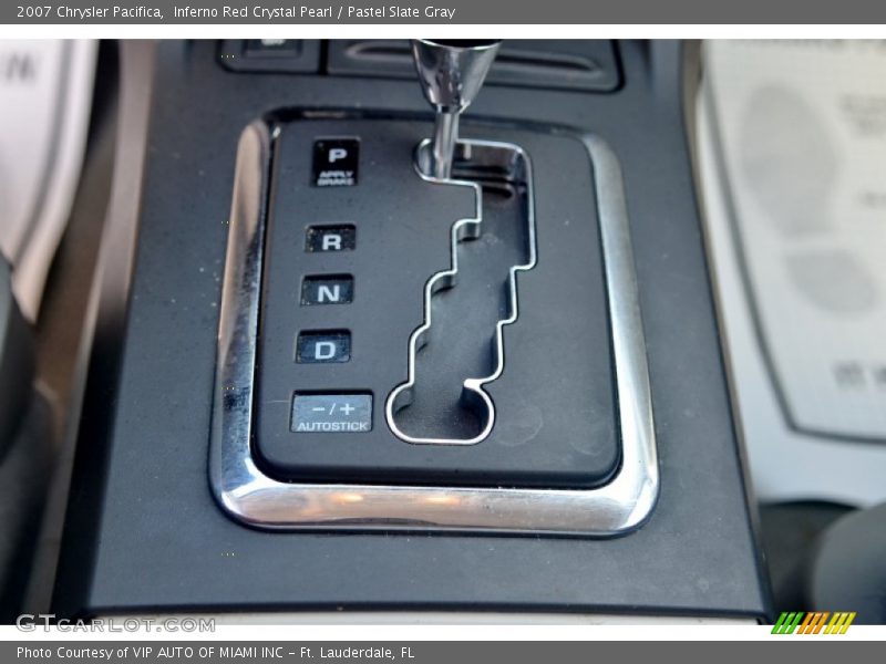 Inferno Red Crystal Pearl / Pastel Slate Gray 2007 Chrysler Pacifica