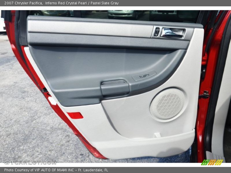 Inferno Red Crystal Pearl / Pastel Slate Gray 2007 Chrysler Pacifica