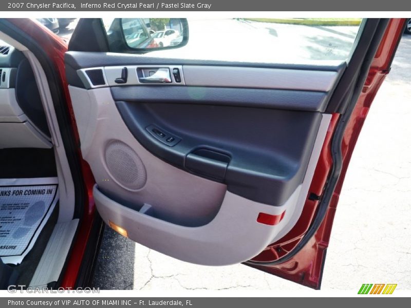Inferno Red Crystal Pearl / Pastel Slate Gray 2007 Chrysler Pacifica