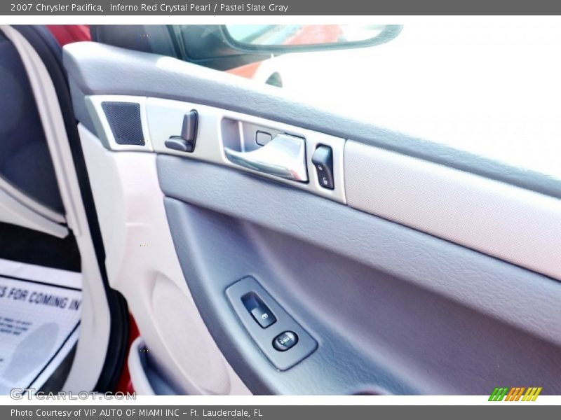 Inferno Red Crystal Pearl / Pastel Slate Gray 2007 Chrysler Pacifica