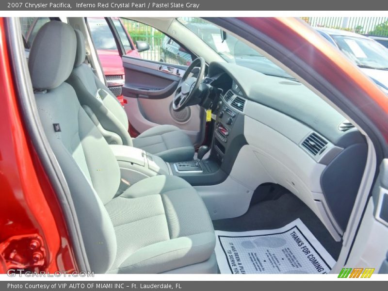 Inferno Red Crystal Pearl / Pastel Slate Gray 2007 Chrysler Pacifica