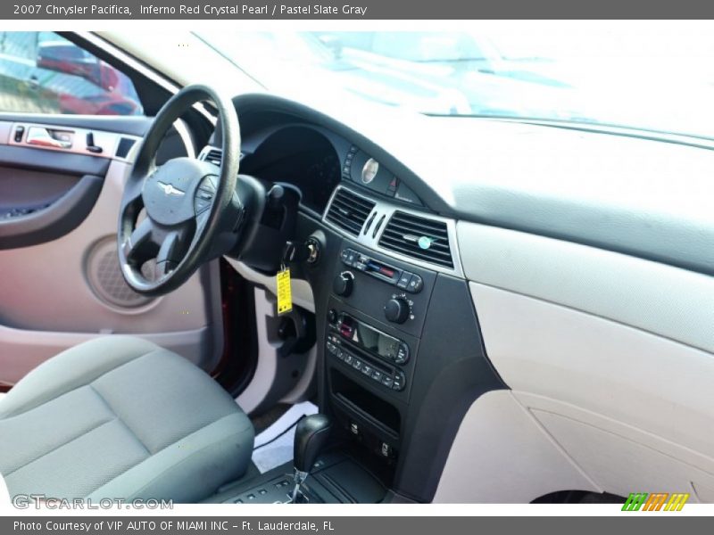 Inferno Red Crystal Pearl / Pastel Slate Gray 2007 Chrysler Pacifica