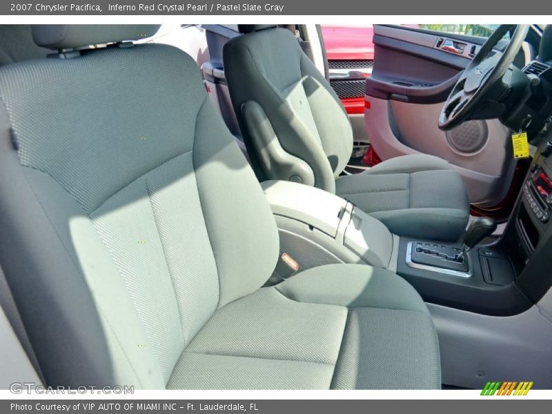 Inferno Red Crystal Pearl / Pastel Slate Gray 2007 Chrysler Pacifica