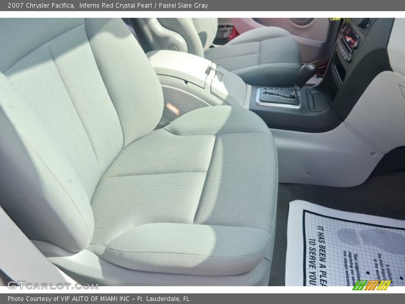 Inferno Red Crystal Pearl / Pastel Slate Gray 2007 Chrysler Pacifica
