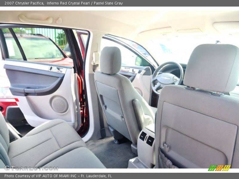 Inferno Red Crystal Pearl / Pastel Slate Gray 2007 Chrysler Pacifica