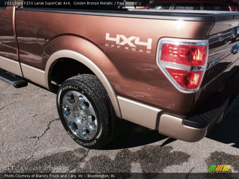 Golden Bronze Metallic / Pale Adobe 2011 Ford F150 Lariat SuperCab 4x4
