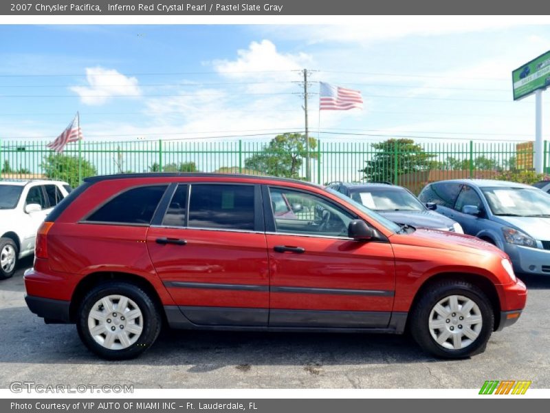 Inferno Red Crystal Pearl / Pastel Slate Gray 2007 Chrysler Pacifica